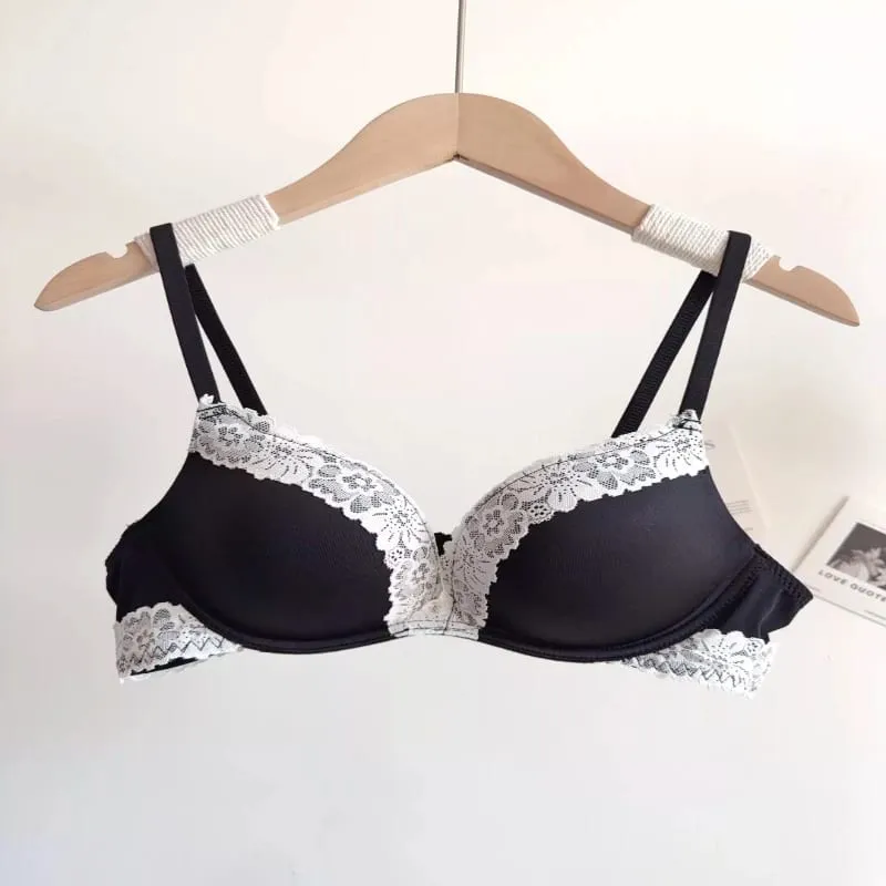 Conjunto de Lingerie Leopardo Sexy Para Mulheres Sem Aro Sem Costura Push Up Renda Encantadora Confortável Diário — image 5