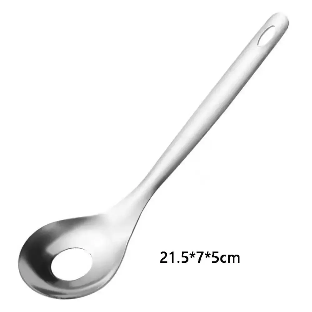Stainless Steel Croquettes Meatball Spoon Mold with Round Hole Non-stick Meatball Maker Spoon Hangable Meat Press Tools Home Use — image 7