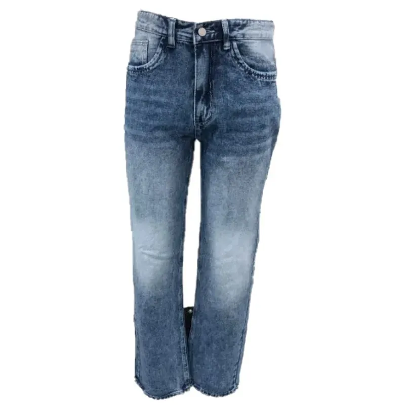 Men's Jeans Man Pants Classic Straight Cut Stretchl Denim Trousers Vintage Washed Solid Color for Street Style — image 6