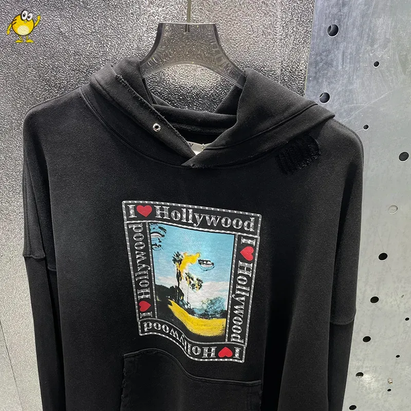 Washed Blue PALY Hoodies Men Woman Vintage Damaged Hole Old Casual High Quality Hip Hop Fashion Zipper Sweatshirts — image 16