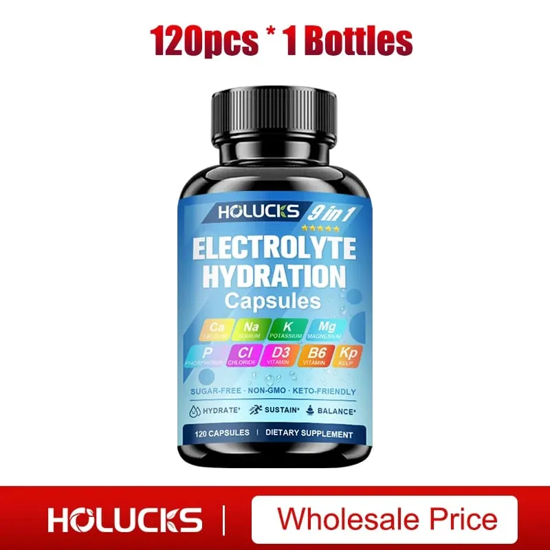 Electrolyte Hydration Capsules Workout Recovery & Muscle Support Energy Production for Fluid Balance — image 8