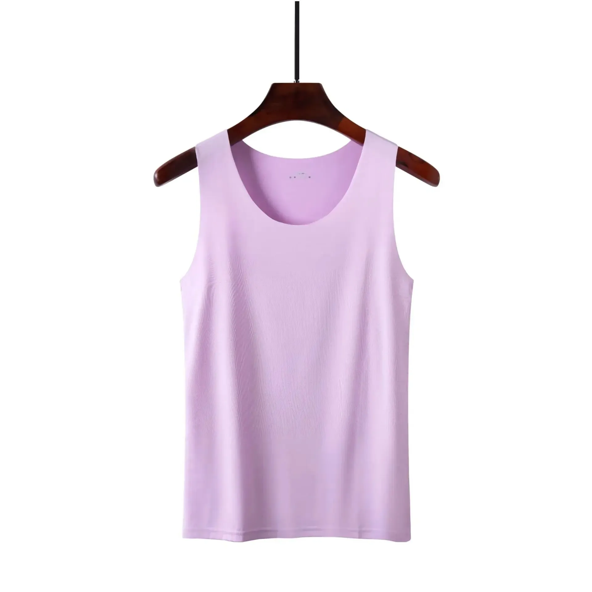 Summer Women Tank Tops Ice Silk Seamless Vest Female Thin Breathable Sleeveless Shirts Slim Camisoles Undershirts Black M-4XL — image 13