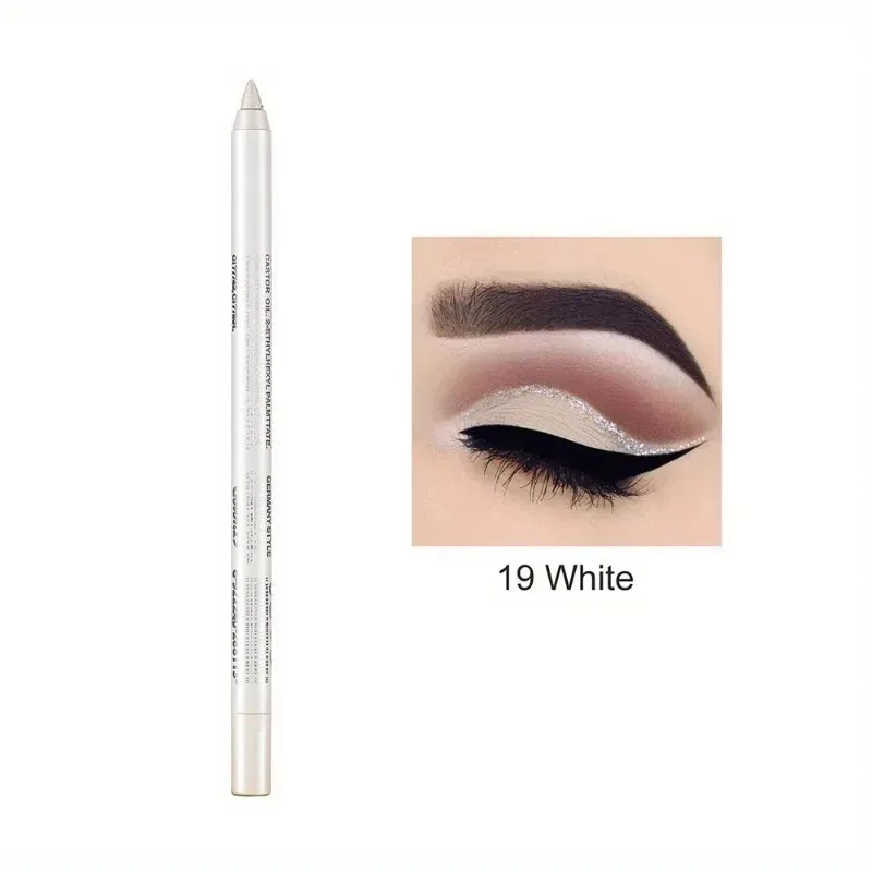 Crayon Eyeliner nacré 17 couleurs, coloré, imperméable, longue durée, mat, lisse, facile à porter, fard à paupières, stylo Eyeliner, maquillage pour les yeux
