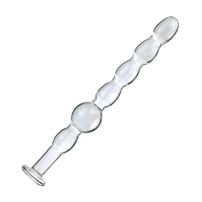 Sumbat Anal Kaca Enam Gaya Manik-manik Menarik Penggunaan Ganda Dildo Kecil Sumbat Bokong Masturbasi Pelebaran Posterior Mainan Seks Dewasa — image 5