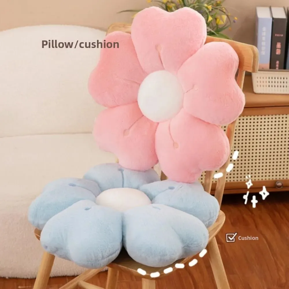 Fashion Flower-Shaped Plush Throw Pillow Cute Mattress Comfortable Sofa Decor Cushion Floor Cushion Plush Toy Chair Cushion Gift — image 5