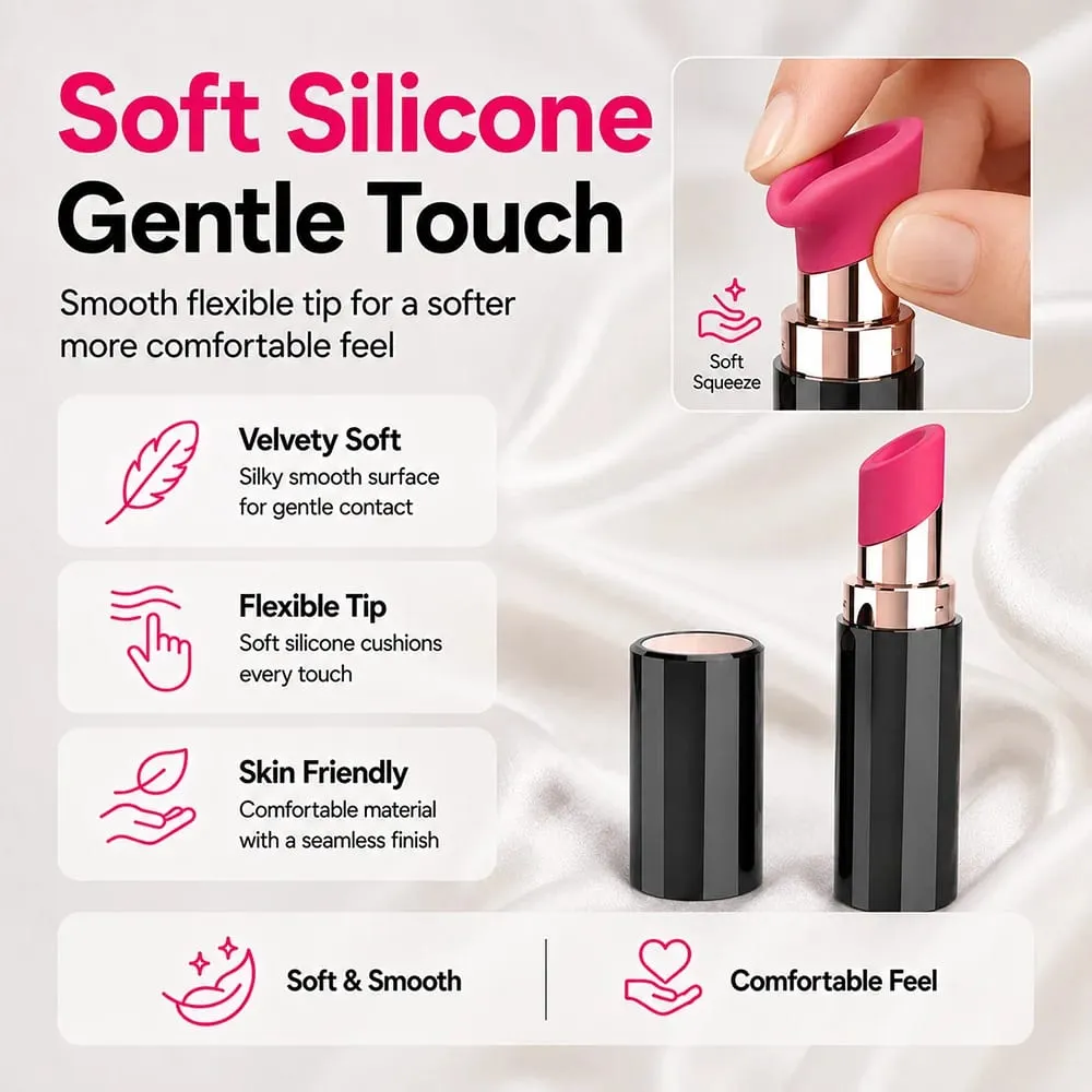 6 โหมด Clitoral ดูดลิปสติก Vibrator สำหรับผู้หญิง Quiet แบบพกพาหัวนมนวด Masturbator ของเล่นสำหรับผู้ใหญ่ Stimulator