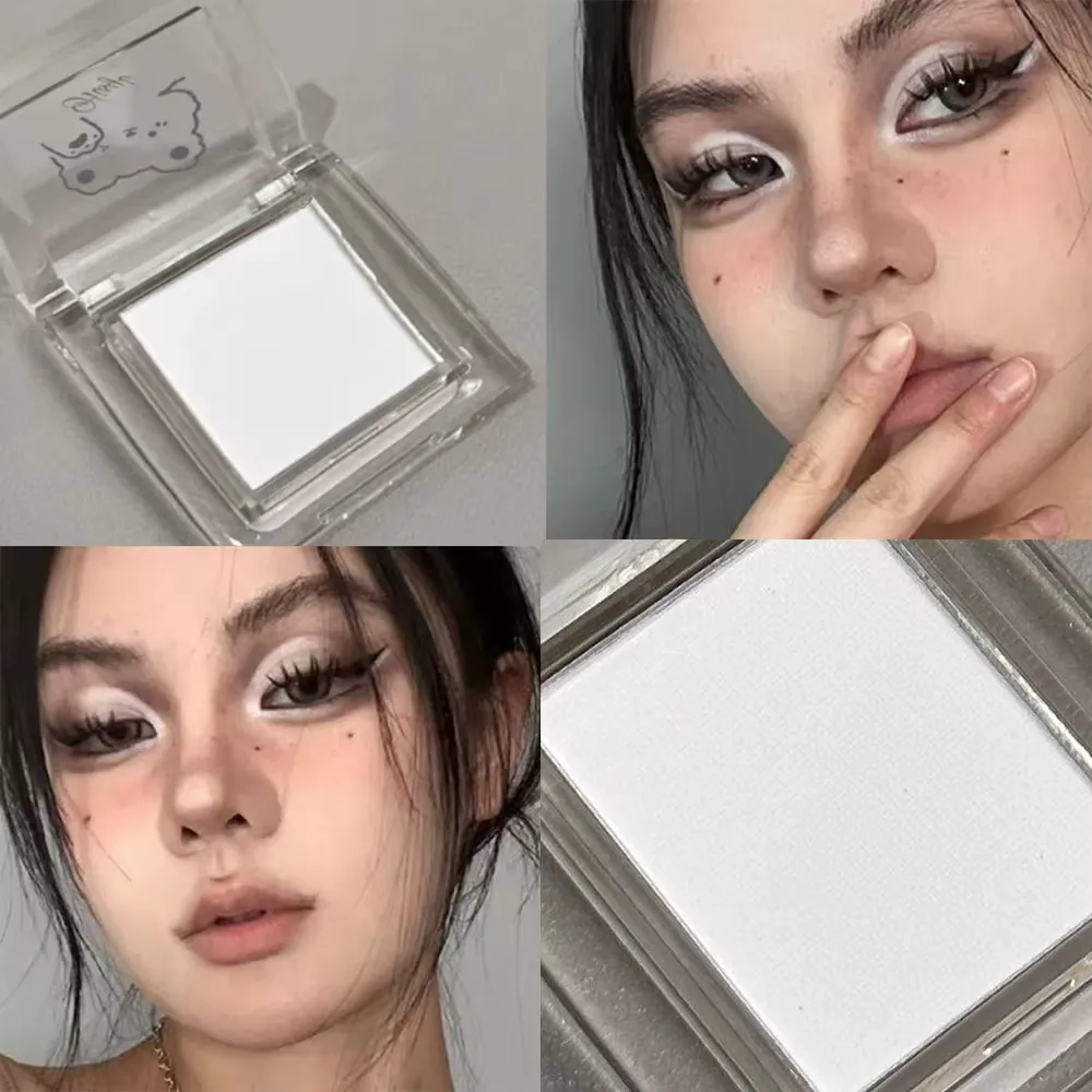 Hisyi Matte Monochrome Eyeshadow Palette Natural Light Highlighter Powder For Delicate Eye Contouring Brightens — image 3