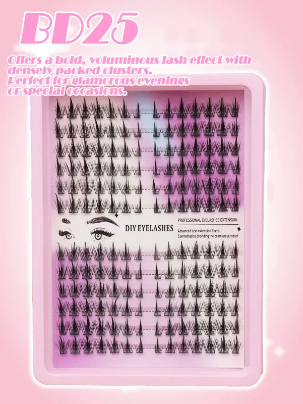 6 sizes of clustered eyelashes multiple combinations and styles to easily create exquisite eye makeup a must-have for beauty — image 7