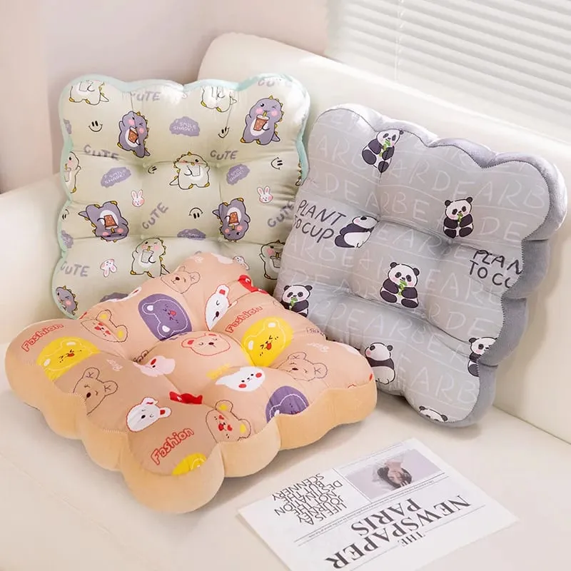 40cm Animal Paradise Car Cute Dinosaur Bear Panda Cushion Cartoon Stuffed Plushies Throw Pillow Car Chair Seat Mats Home Gifts — image 7