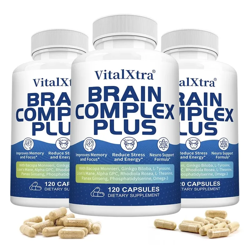 Brain Supplements for Memory and Focus with Bacopa Monnieri Lion's Mane Ginkgo Biloba Mental Clarity & Cognitive Support — image 11