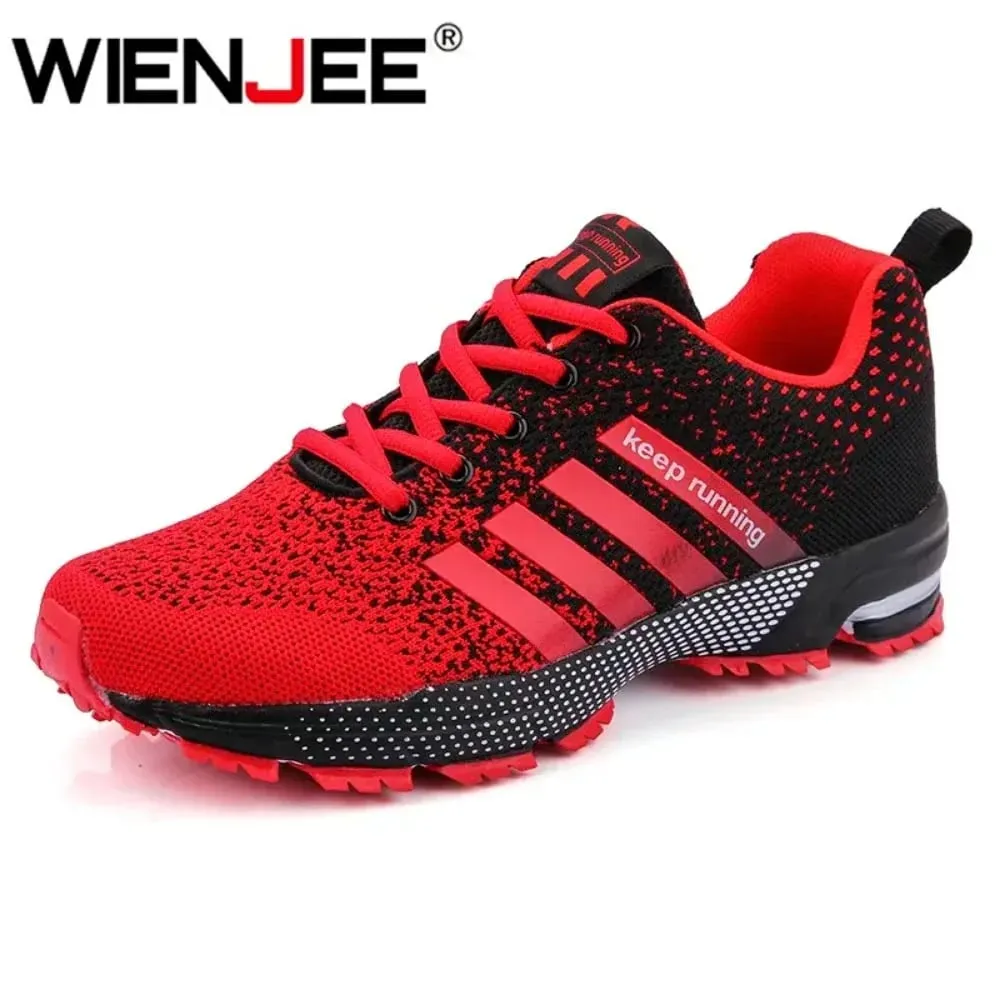 New Men's Sneakers Mesh Surface Spring Summer Breathable Casual Sports Shoes Flat Vulcanized Couple Running Big Size — image 2