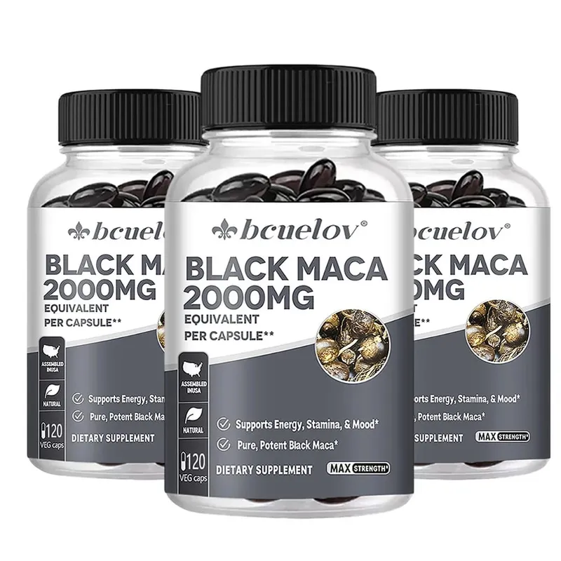 Black Maca Capsules 20000mg - Supports Brain Function Promotes Muscle Growth & Recovery Super Absorption Improve Vitality — image 9