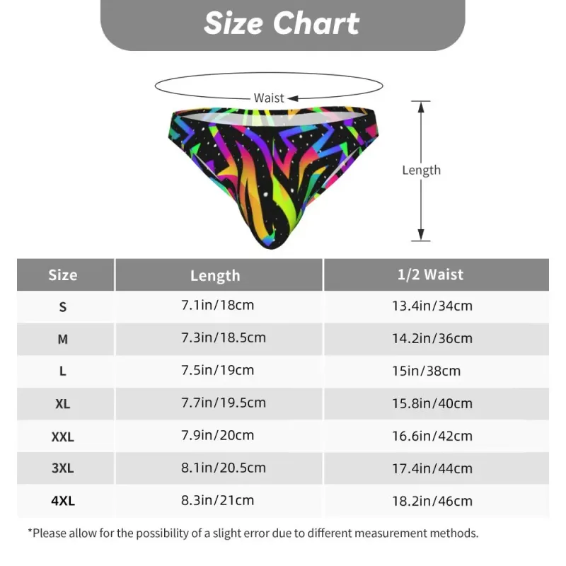 Men's Sexy Briefs Breathable Bikini Star Rainbow Geometric Pattern Men Underpants Low Cut Man Underwear Panties — image 12