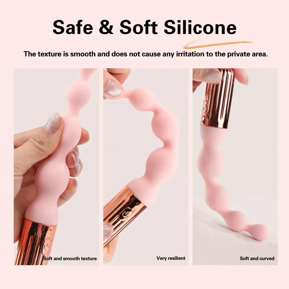 Anal Bead Vibrator For Women Vagina Clitoris Stimulator Vibrating Butt Plugs Male Prostate Massager Anus Sex Toy Couple Sex Toy — image 4