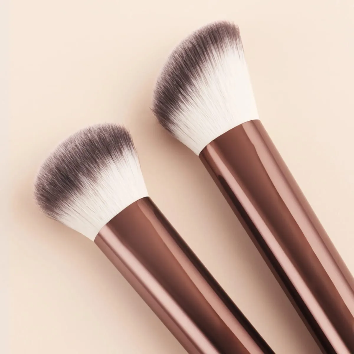 8Pcs Brown Coffee Makeup Brush Set Powder Blush Foundation Eyeshadow Brushes With Triangle Puff — image 4