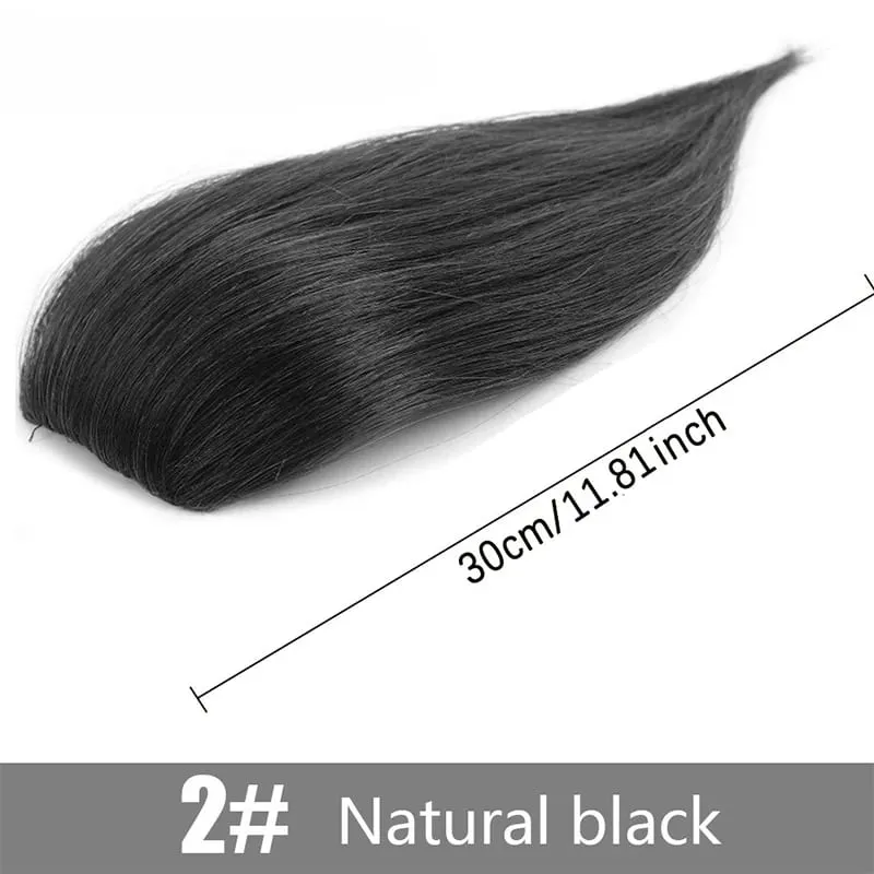 Wig synthetic pad piraso ng buhok 20cm 30cm dalawang card one-piece pad hair root pagtaas dami ng hair extension