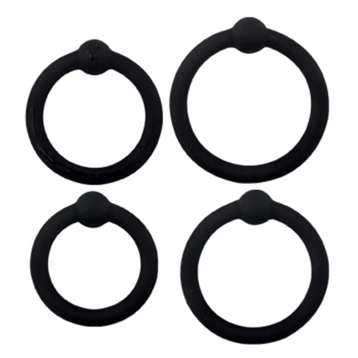 3/4 Pcs Penis Rings Cock Rings Sleeve Delay Ejaculation Silicone Time Lasting Erection Sex Toys for Men Sexy Shop Adult Produts — image 1