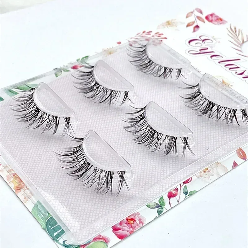 HBZGTLAD3pairsTransparent Terrier Simulation Eye Tail with Long Air Eyelashes Pairs Natural 3D Mink False Eyelashes Makeup Fake — image 17