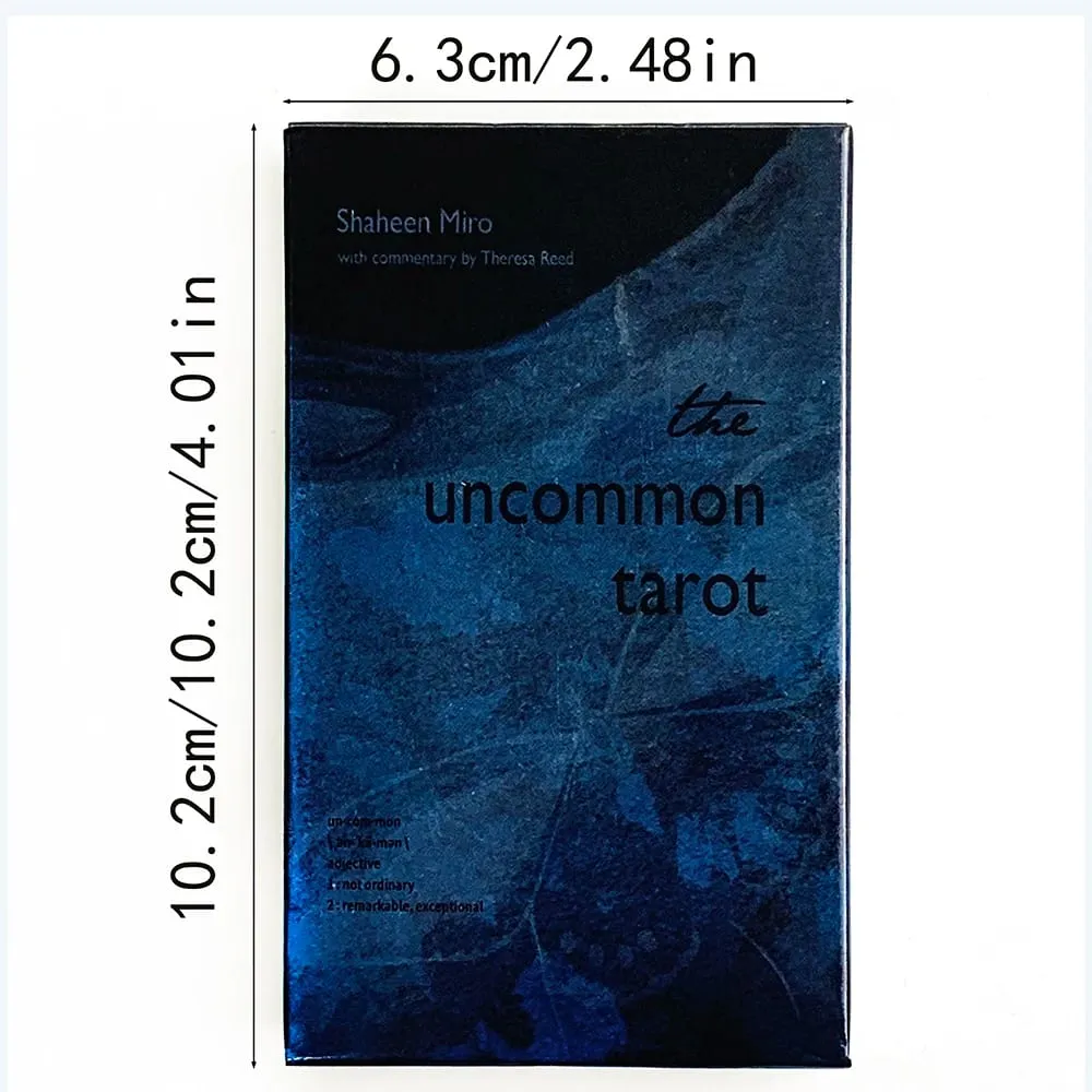 The Uncommon Tarot Deck Dark Blue Art Painting Tarot Card 78 Cards Divination Cards Game Spiritual Meditation Gift for Collector — image 6