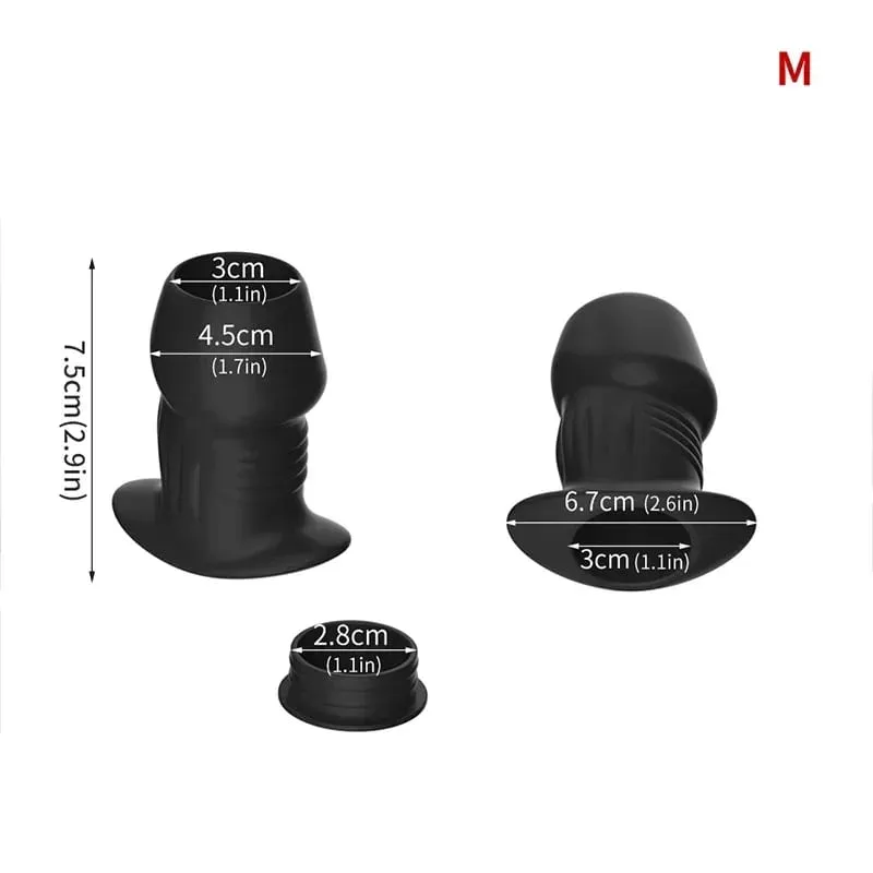 Hollow Silicone Anal Bead Butt Plug Anus Dilator Tunnel Expansion Enema Prostate Massage Mga Sex Toys para sa Babae Mga Lalaki Masturbesyon — image 8