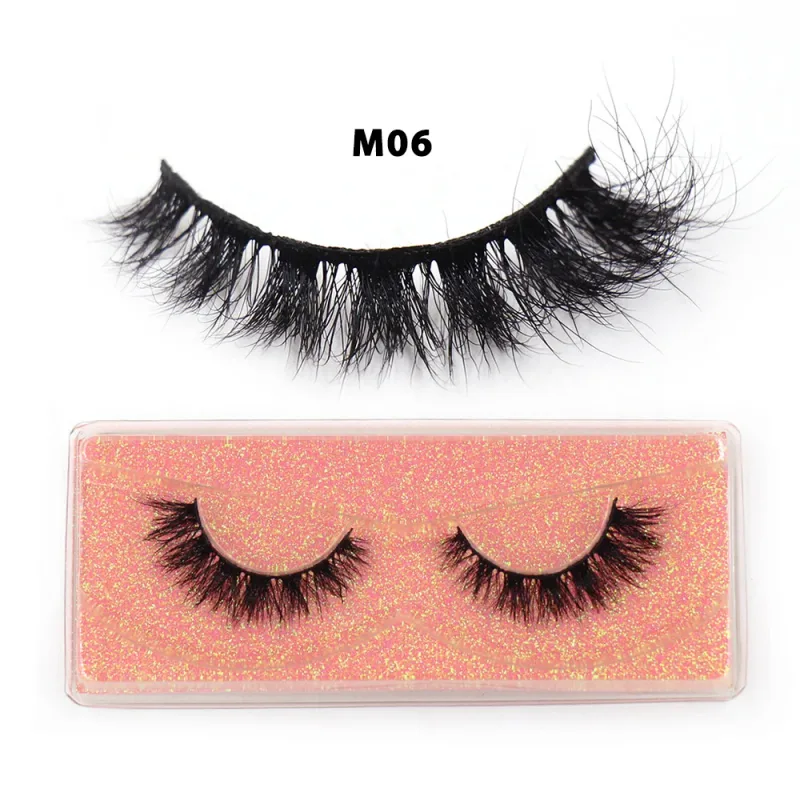 Short Natural 3D Mink Lashes Fluffy Wispy Fake Eyelashes Crisscross False Lashes Eyelash Extension Makeup — image 12