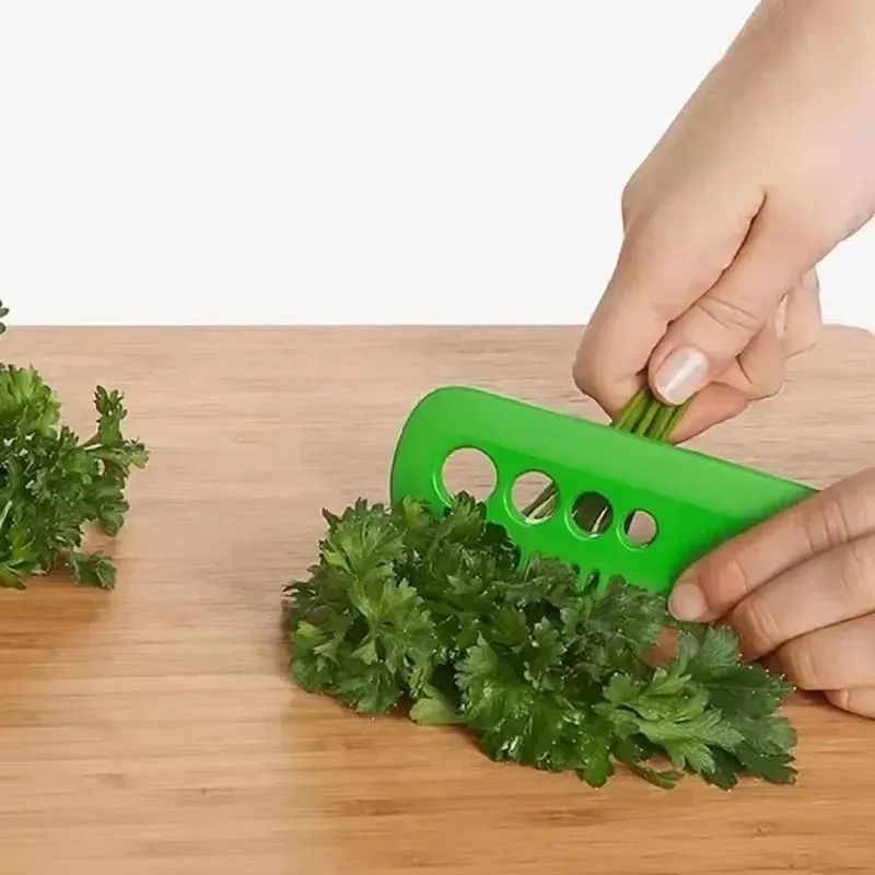 Multifunctional Cutter Stripper Vegetable Rosemary Kale Chard Collard Oregano Parsley Cilantro Leaf Remover Kitchen Peeling
