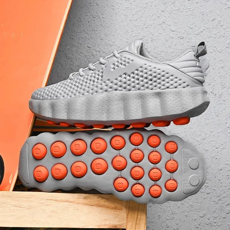 Men Running Shoes Summer Breathable Sneakers Shock Absorbing Platform Sport Trainers Non Slip Fashion Women Casual Walking Shoe — image 10