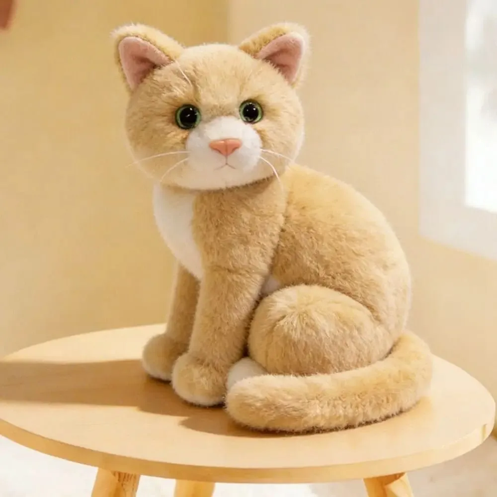 Plush Material Animal Body Pillow 10inch Soft Texture Poultry Throw Pillows Cute Design Cat Pattern Animal Cushion Doll Toys — image 3