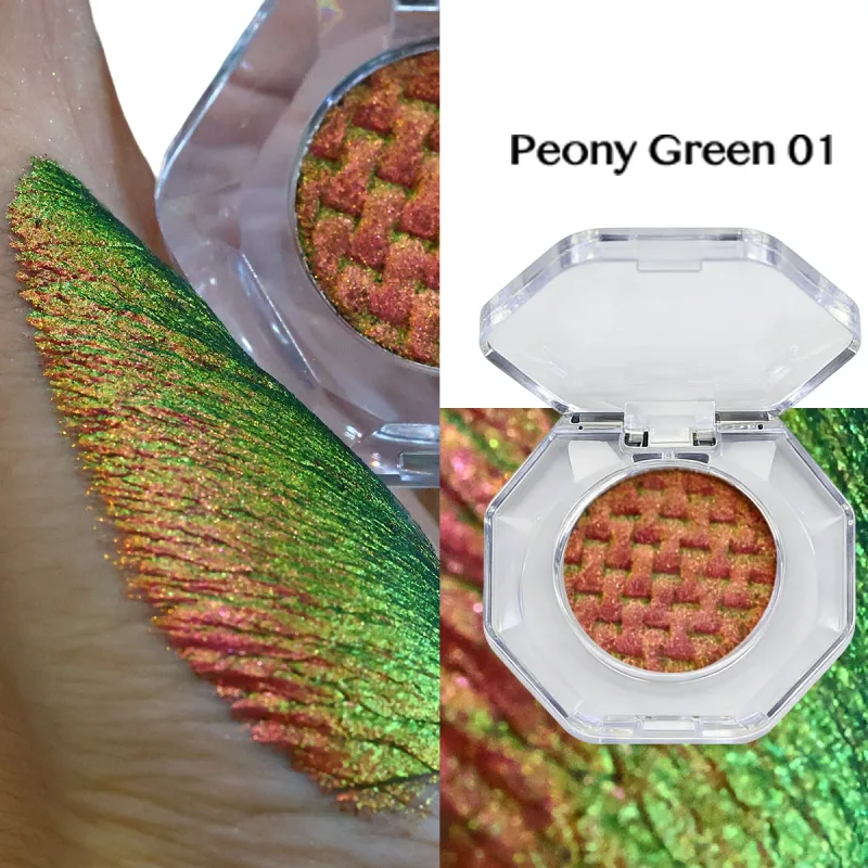 Alluring Chameleon Wet Eyeshadow Palette 26mm Glitter Luminous Metallic Highly Pigmented Multichrome Eyeshadow Aurora Fair — image 11