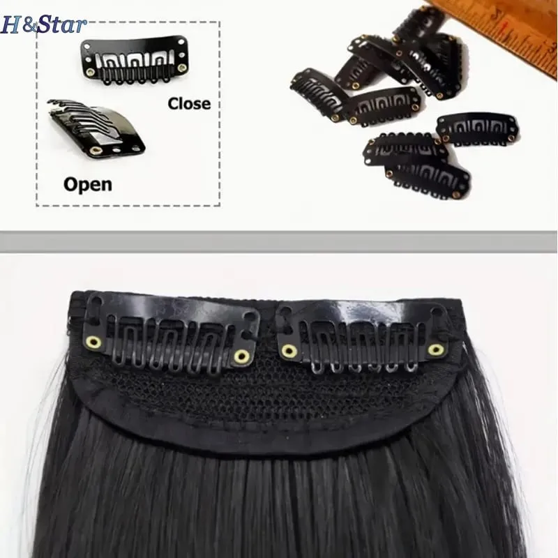 30cm Synthetic Short Straight Pad Invisible Hair Extension Lining of Hair Top Side Cover Hairpiece for Women — image 5