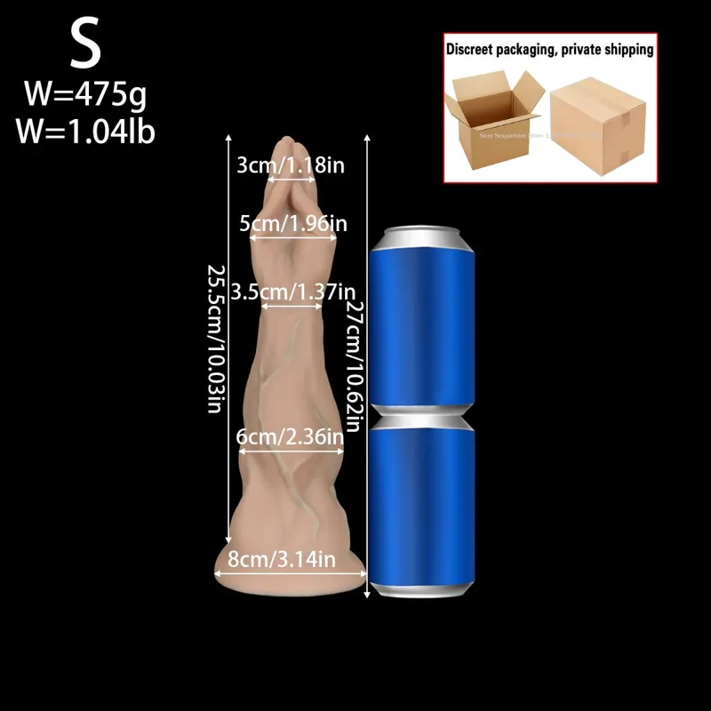 Huge Simulated Palm Anal Plug Fisting Butt Plug Dilation Training Prostate Massage Anal Dildos Toys XXL For Women Male Sex Toys — image 10