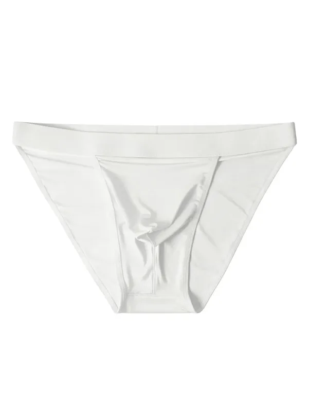 1 Piece Men's Sexy Ultra-Thin Ice Cool High Cut Briefs, Breathable Soft Stretchy Elastic Waistband Casual Daily Underwear — image 7