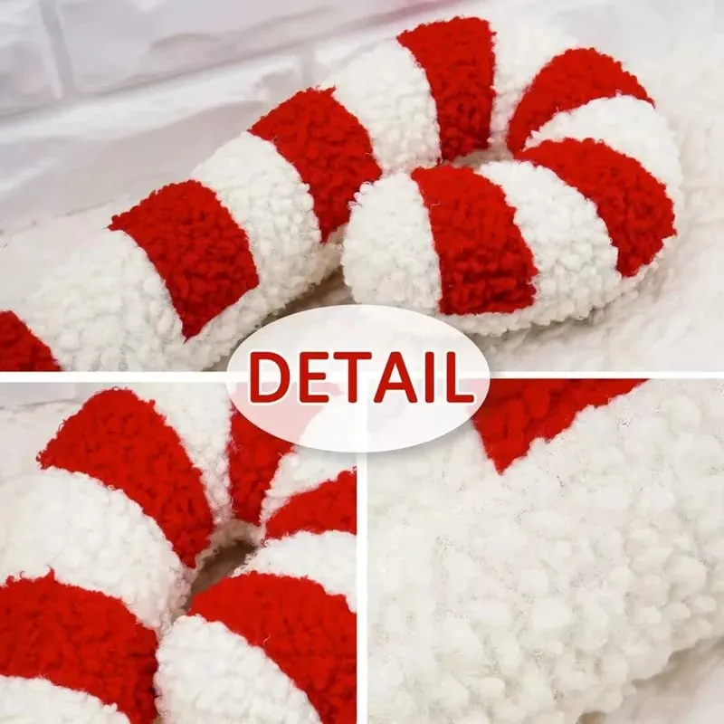 Exquisite Christmas Crutch Plush Toys Christmas Festive Atmosphere Soft Decoration Decorative Ornaments Festival Gift For Friend