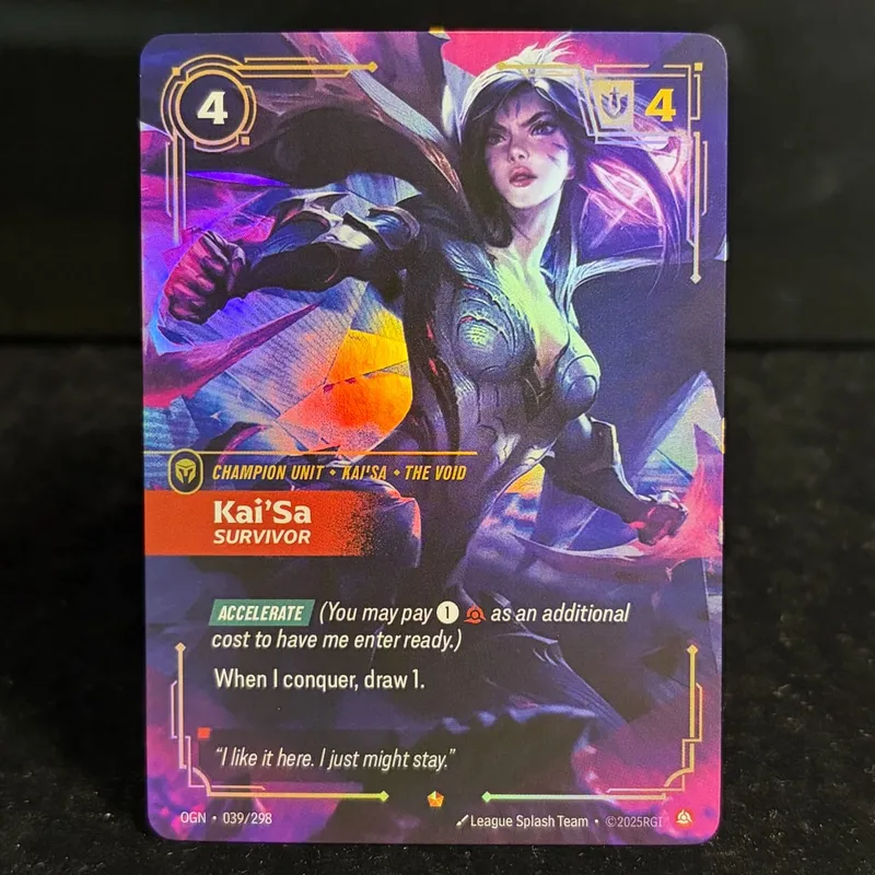 Runes Riftbound OGN Origin Genesis UNL Unleashed KaiSa Elder Dragon Collectible Alt Art Showcase Exclusive Holo Foil Proxy Card — image 14