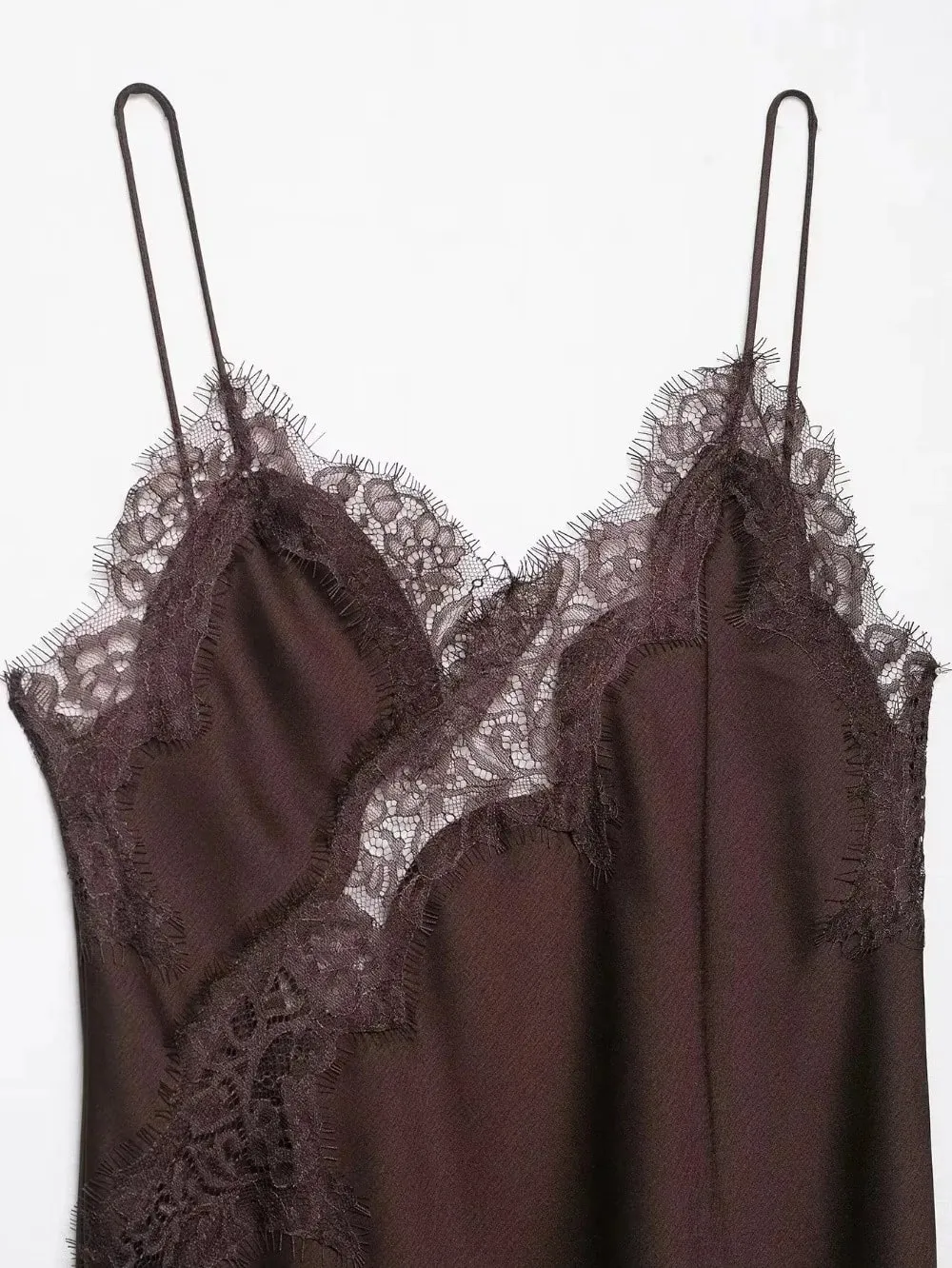 Elegant Asymmetrical Lace Lace Patchwork Top Sleeveless Backless Camisole Tops V Neck Sexy Lace Women tank top Summer Wear