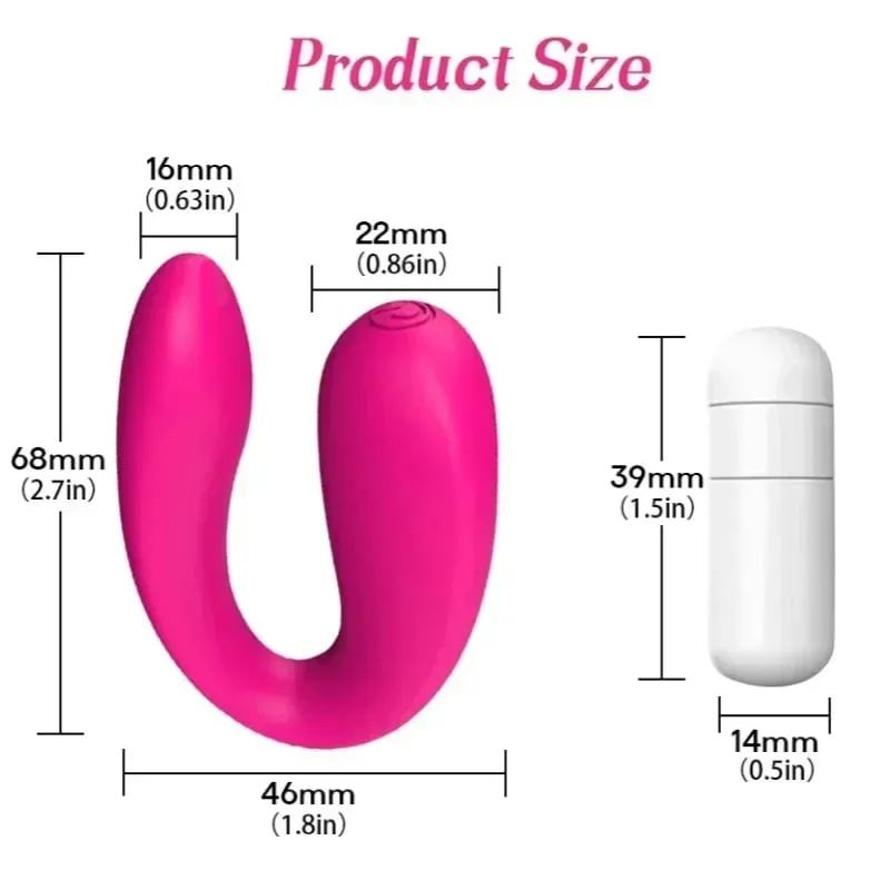 Mainan Seks Portabel Stimulator Klitoris Bentuk U Dapat Dipakai Penggetar Vagina Wanita Pemijat G-spot Penggetar Peluru Kecil Kuat Mainan Seks Portabel — image 6