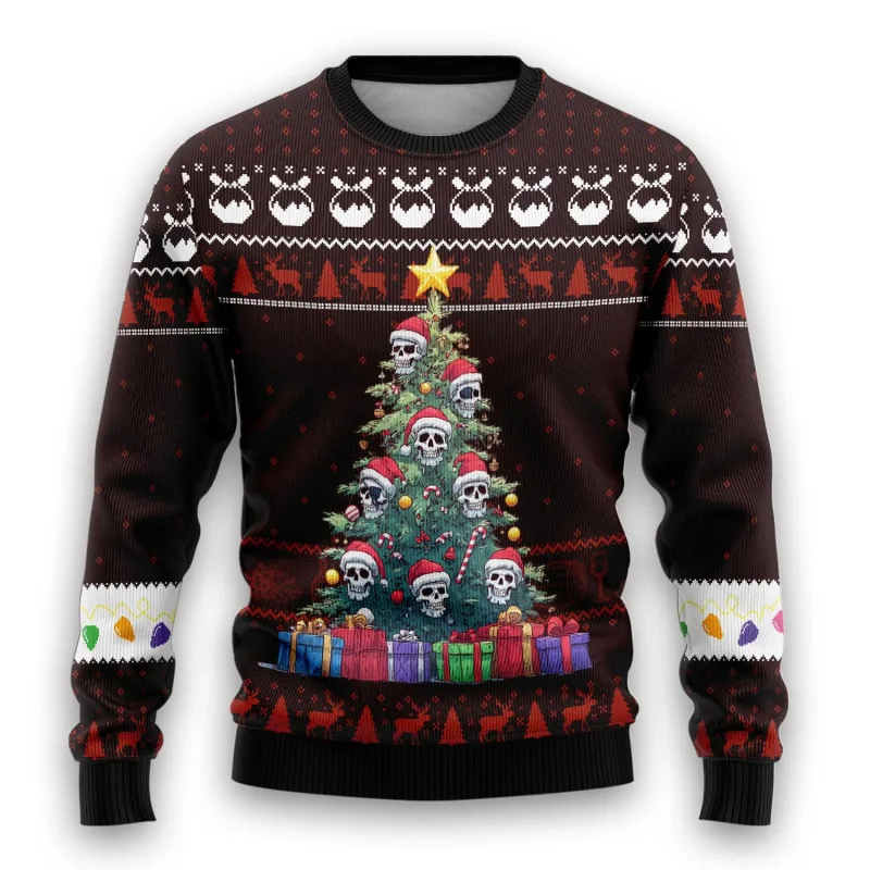 Pirate Santa Claus Graphic Ugly Christmas Sweater 2026 New Skull Graphic Sweatshirts Funny Design Pullovers Man Jumper Sweaters — image 9