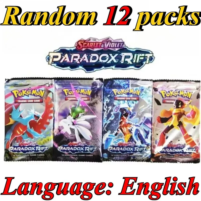 10 Pokémon Card Packs Bright Stars 151 Prismatic Evolutions PALDEAN FATES English Reinforcement Battle Transaction Card Gift — image 28