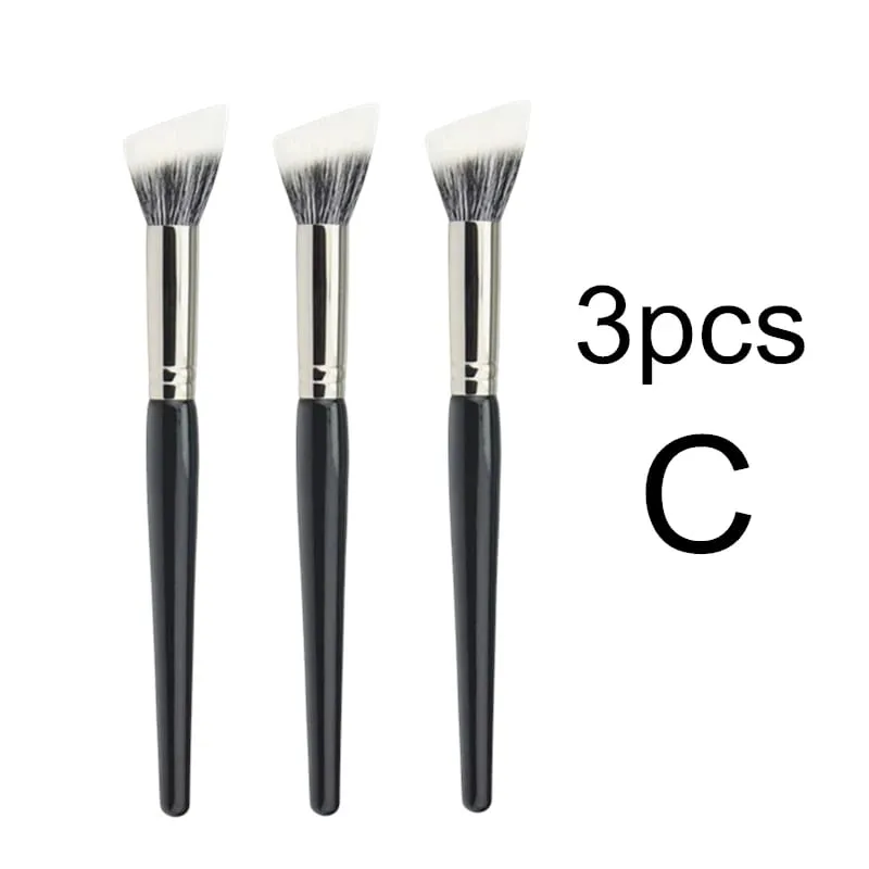 Stippling Highlight Makeup Brushes Blush Gedehår Multifunktionel Beauty Foundation Make Up Brush Tools — image 13
