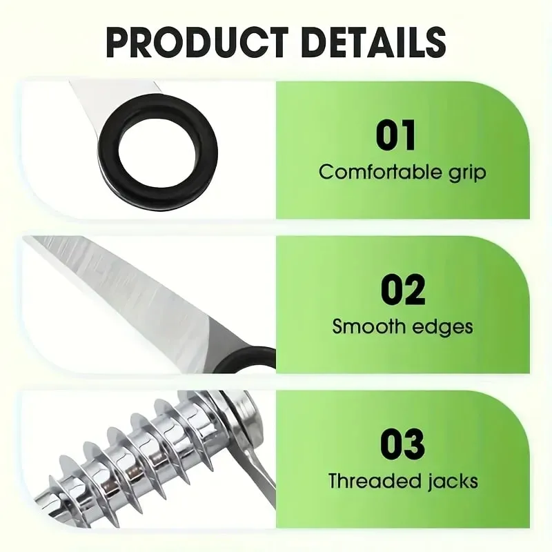 Manual Vegetable Spiral Cutter - Stainless Steel Handheld Slicer with Curved Design Suitable for Even Cutting of Potatoes — image 5