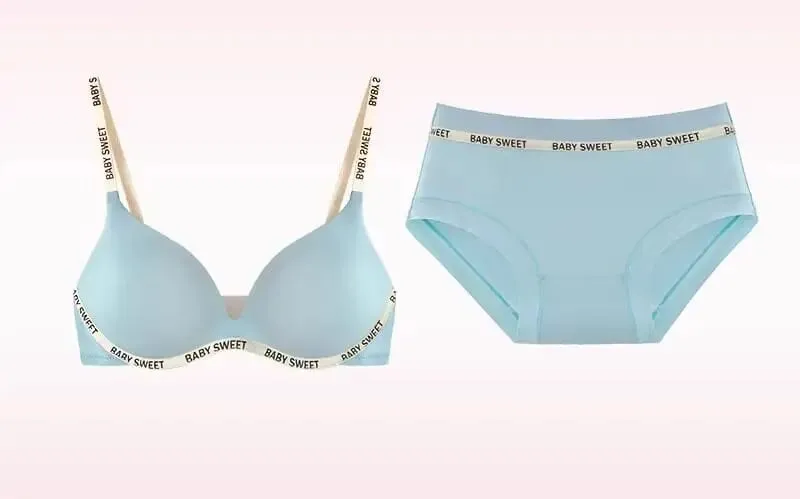 Trendy Dopamine Multicolor Seamless Bra Panty Set Sexy Push Up Small Bust Lift Wireless Soft Support Daily Party Plus Size 32-38 — image 15