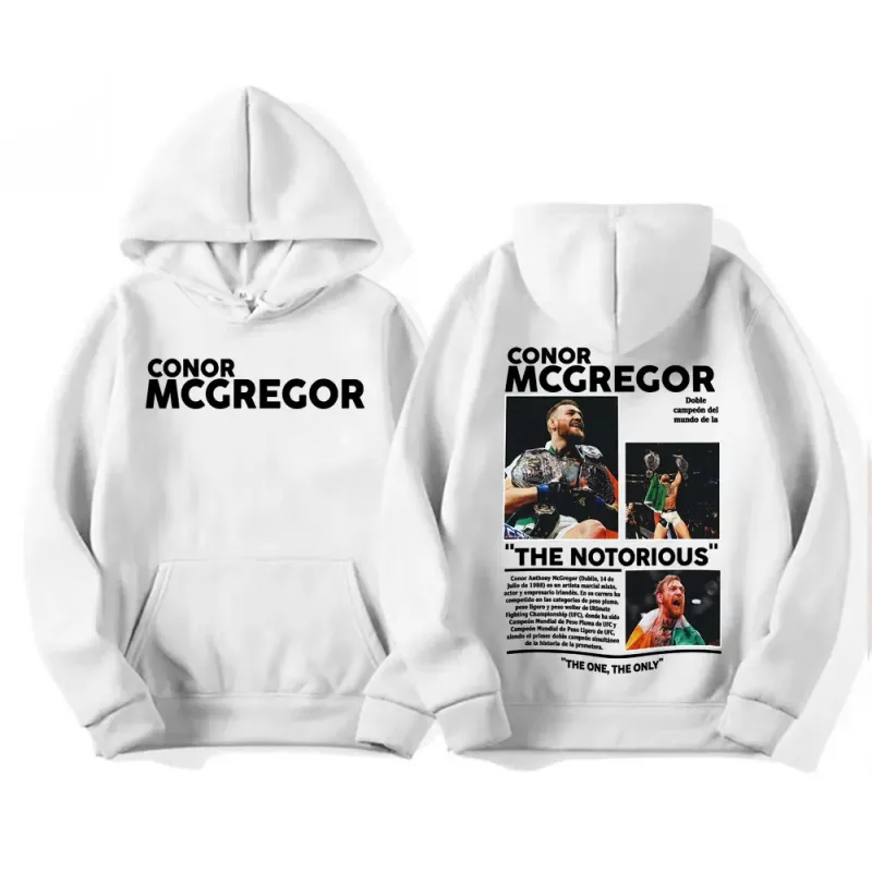 Conor Mcgregor The Notorious Merch Hoodies Men's Clothes Harajuku Cool High Street Sweatshirt Long Sleeve Loose Oversized Hoodie