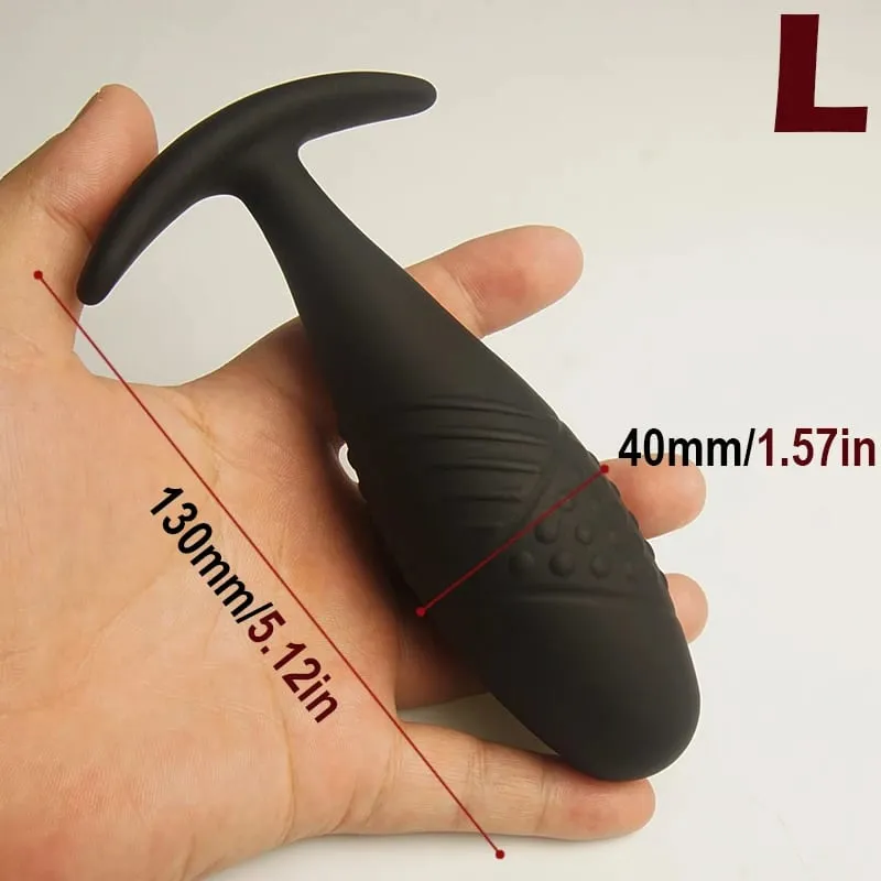 Silikon-Anus-Buttplugs mit konischer Basis für Komfort, strukturiertes Analsex-Spielzeug, Trainer-Training, Analplug, Buttplug, Butplug