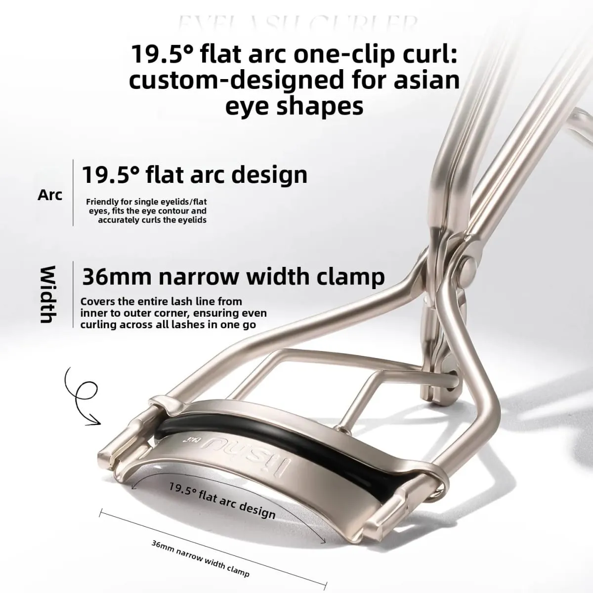 Wide Angle Eyelash Curler Sunflower Lash Lift Tool Long Lasting Curling No Pinch Eyelids Eyes Makeup Beauty Tool — image 5