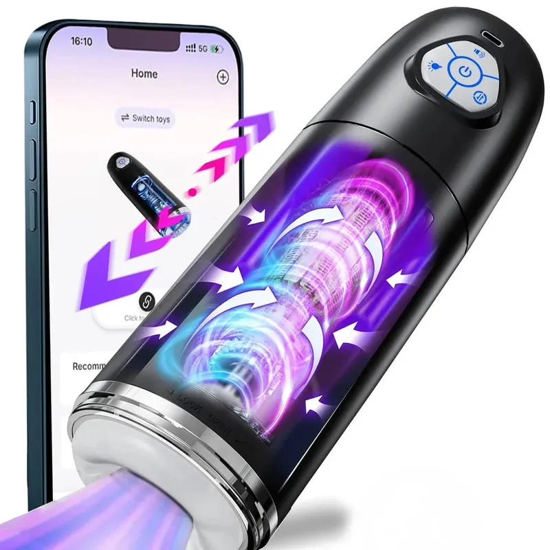 Automatische Teleskop Rotierenden Männlichen Masturbator Tasse Pussy Echte Vagina Masturbation Blowjob Erwachsene Sex Maschinen Sex Spielzeug für Männer