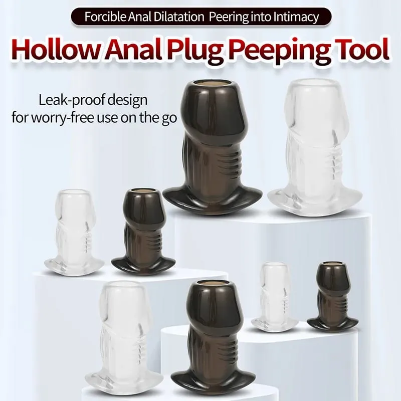 Hollow Anal Plug Stopper Soft Speculum Peeking Butt Expander Anus Dilator Enemator For Women Men Gay Sex Toy Sex For Women Men — image 2