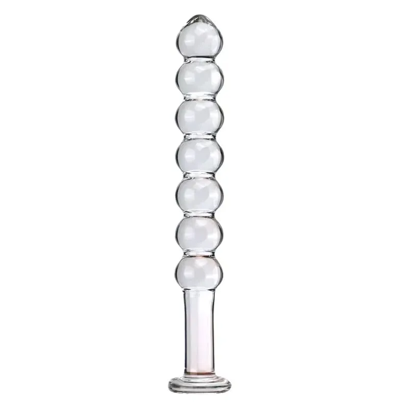 Sumbat Anal Kaca Enam Gaya Manik-manik Menarik Penggunaan Ganda Dildo Kecil Sumbat Bokong Masturbasi Pelebaran Posterior Mainan Seks Dewasa — image 9