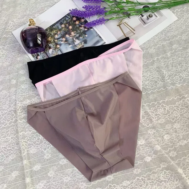 Comfortable Bulge Pouch Men High Cut Transparent Underwear Mesh Panties Underpants Fashion Seamless Lingerie Man — image 8