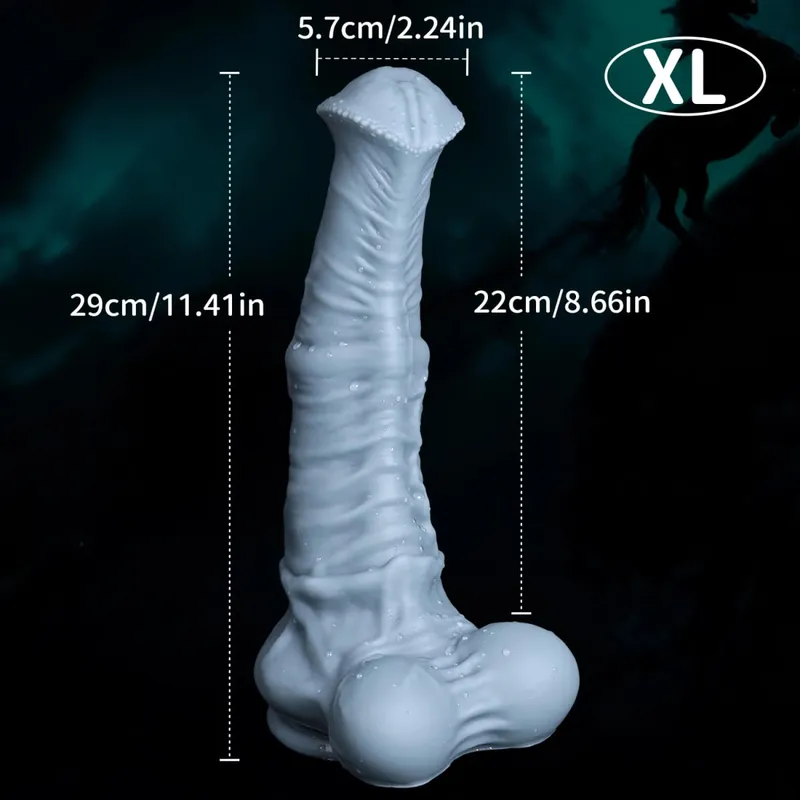 Big Horse Dildo Realistic Penis Huge Anal Plug Sex G-Spot Stimulation Massage Stimulate Female Masturbator Sex Toys for Women 18 — image 9