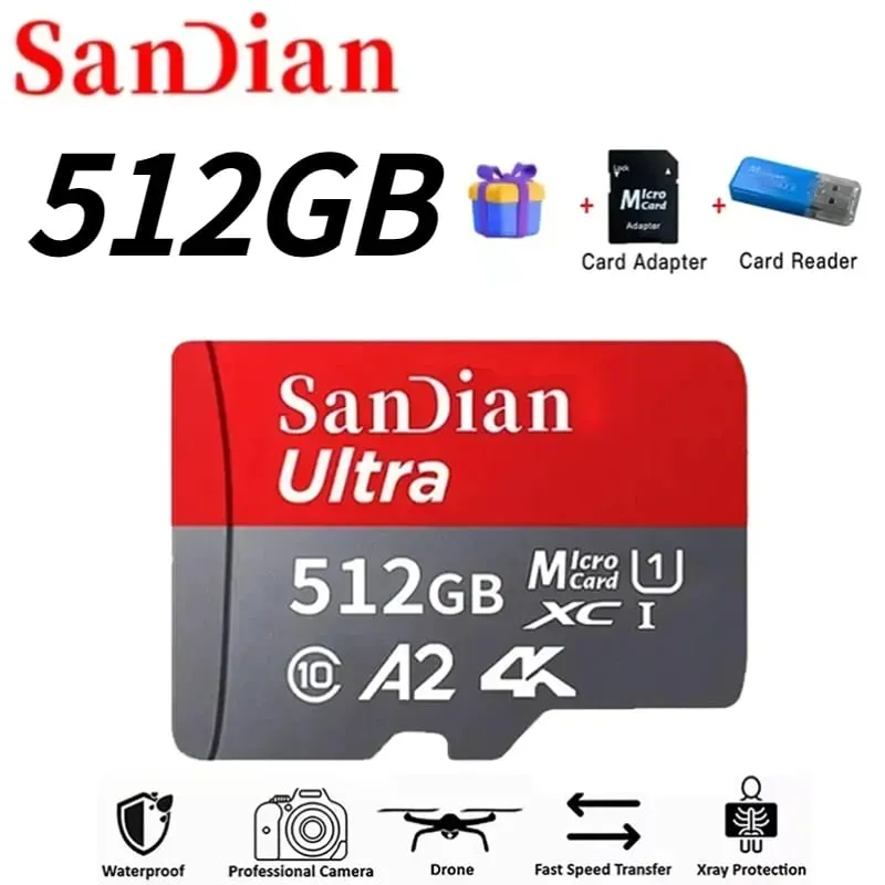 High-Speed 128GB Micro TF Card Class10 256GB Flash Card 512GB Memory Card for Smartphone Tablet — image 18